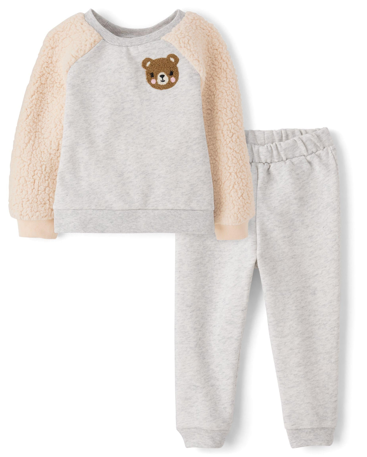 The Children's Place Baby Girls' And Toddler Long Sleeve Active Shirt and Pant, 2 Piece Outfit