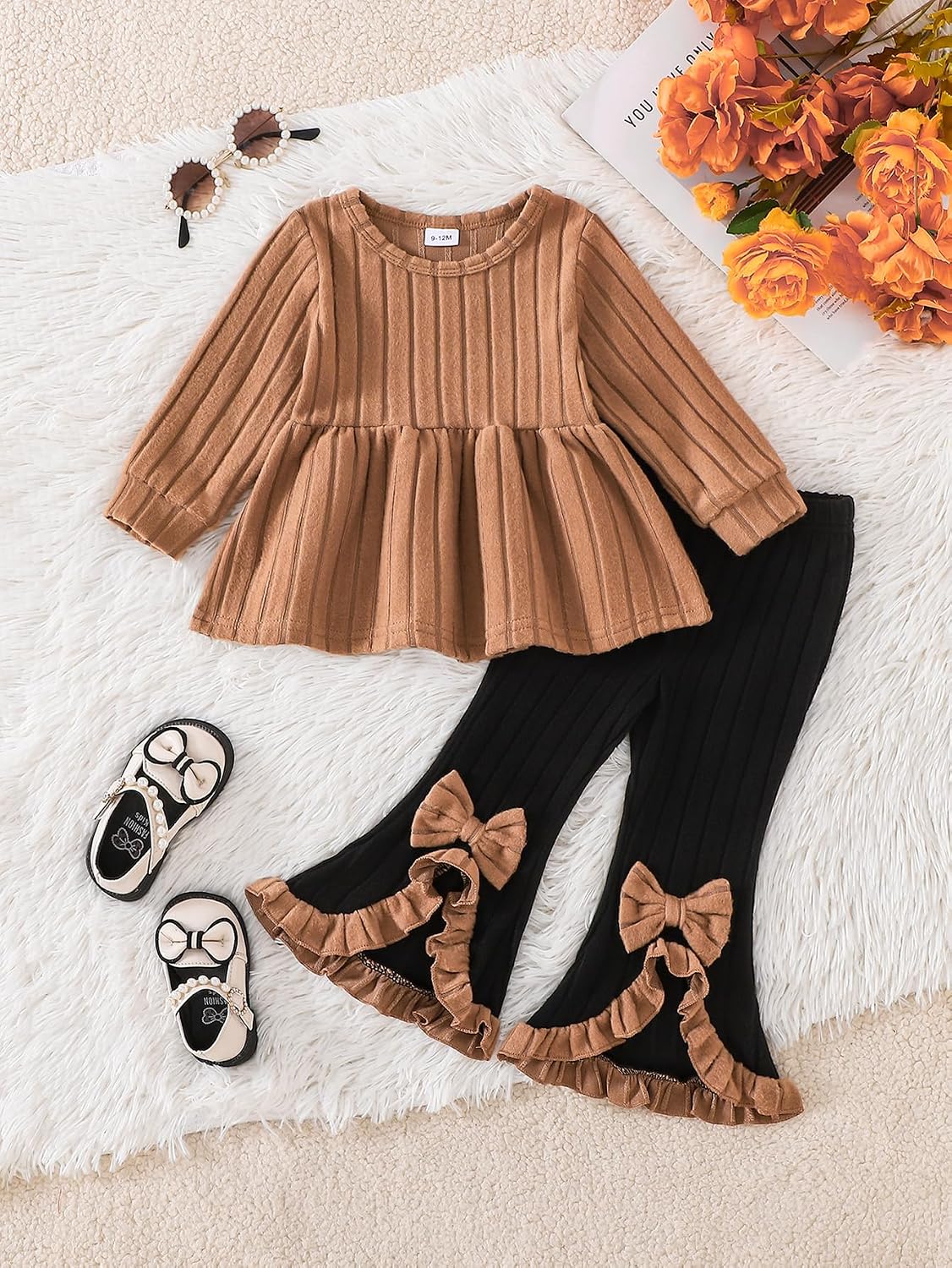 Baby Toddler Girl Clothes 2 Piece Fall Winter Outfits For 9M-4Y
