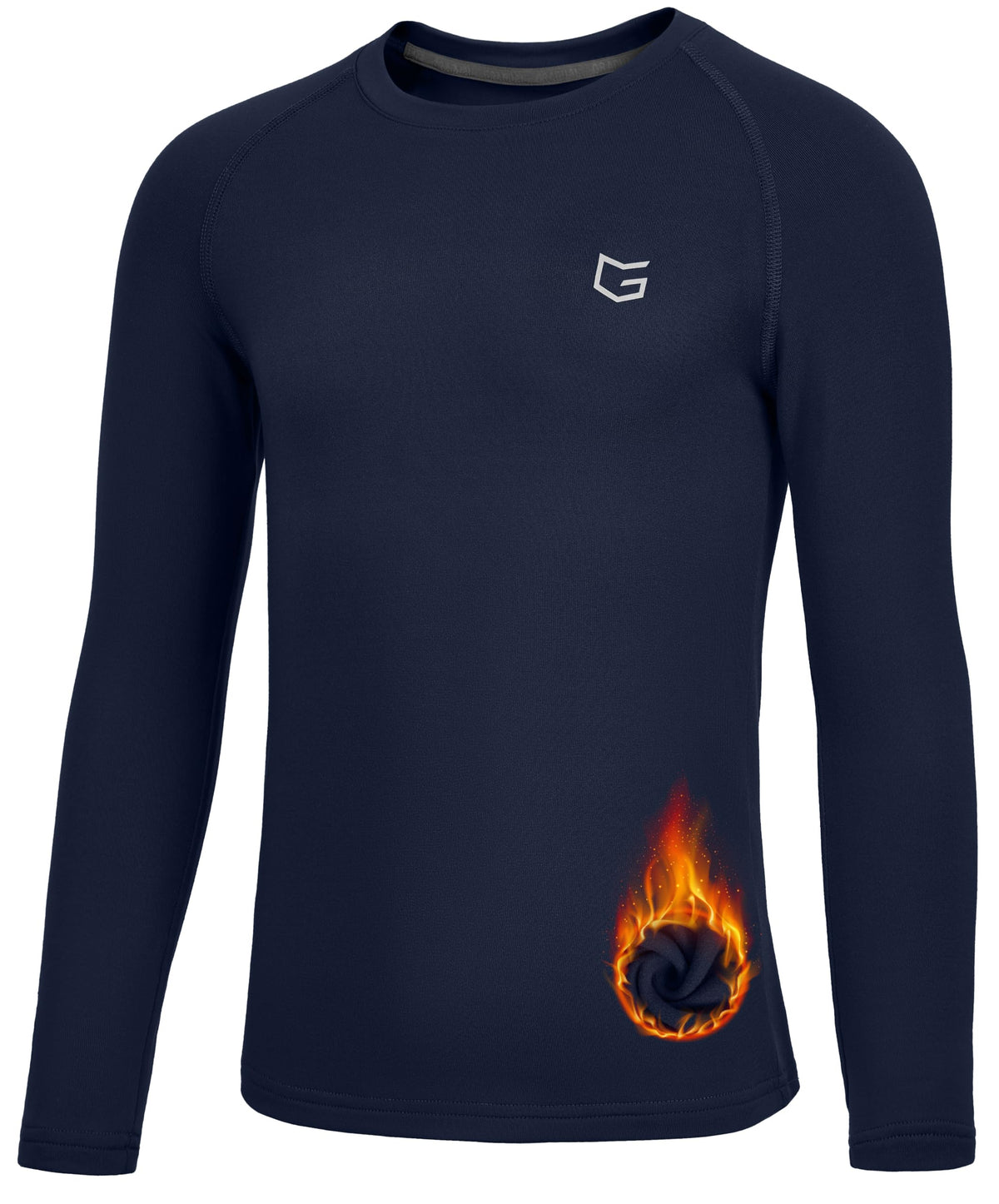 G Gradual Youth Boys Compression Thermal Shirt Long Sleeve
