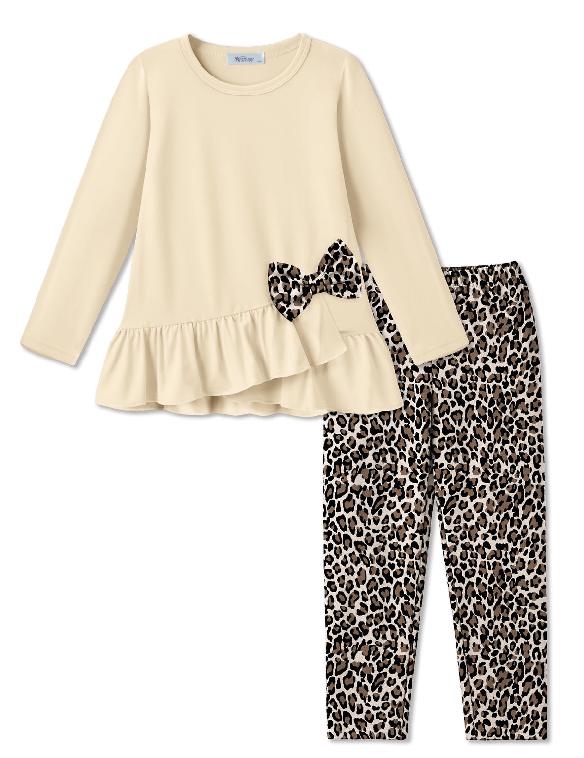 Arshiner Toddler Girl Clothes Fall Outfit Long Sleeve Tops Leggings Set