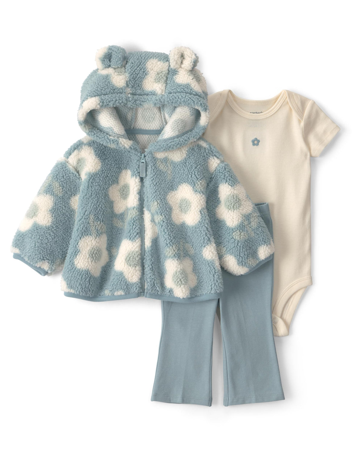 Carter's Baby Girls' 3-piece Bodysuit Pant Sets