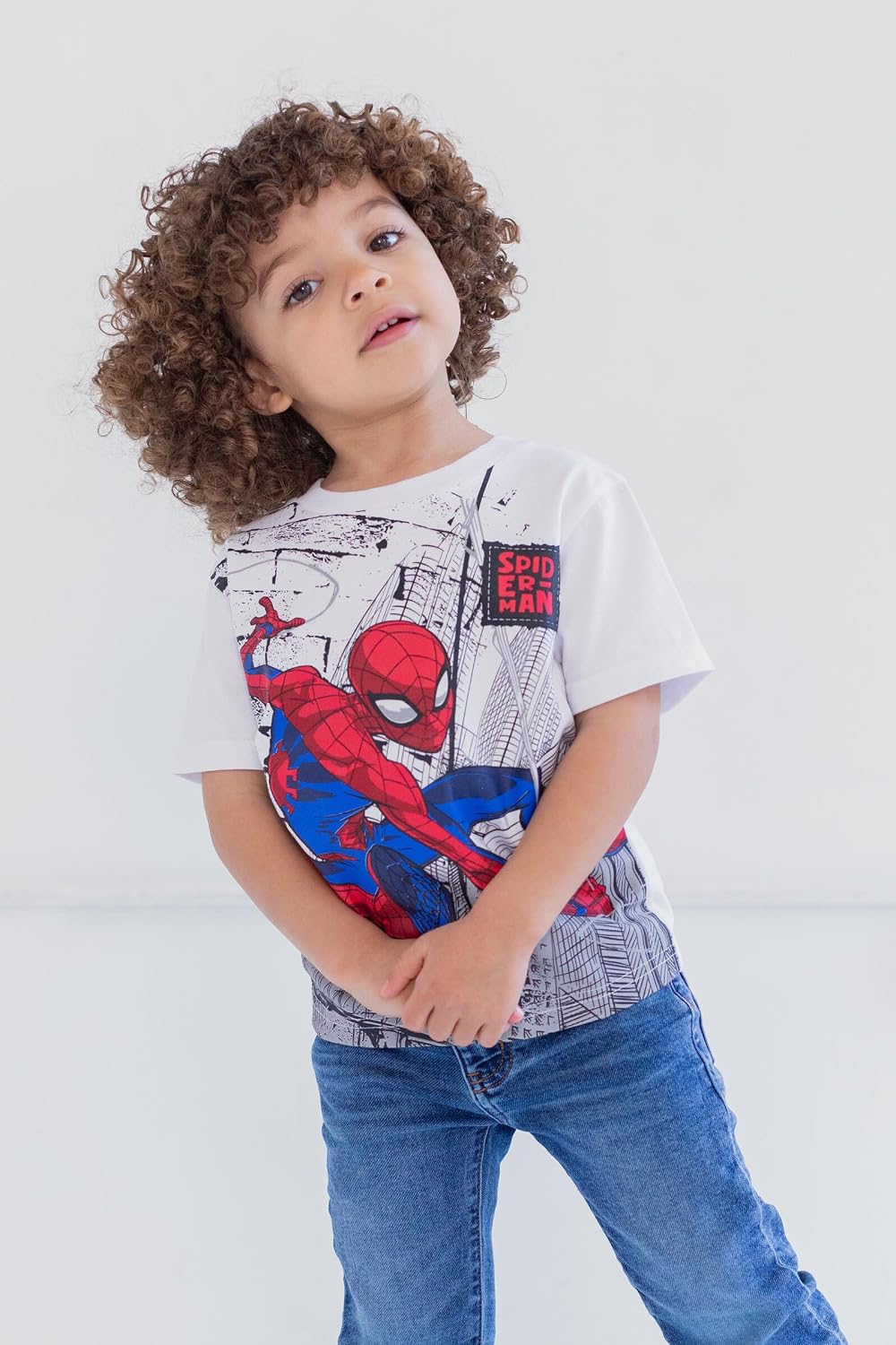 Marvel Spider-Man Boys' 4-Pack Short Sleeve Tees Toddler to Big Kid