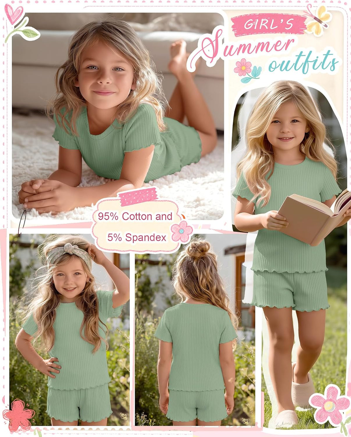 Toddler Girls' Summer Sets Outfits