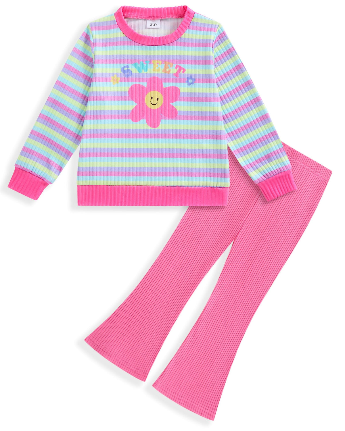 Vibebox Toddler Baby Girl Clothes Fall Winter Outfits Gift for Girls 12M-5T