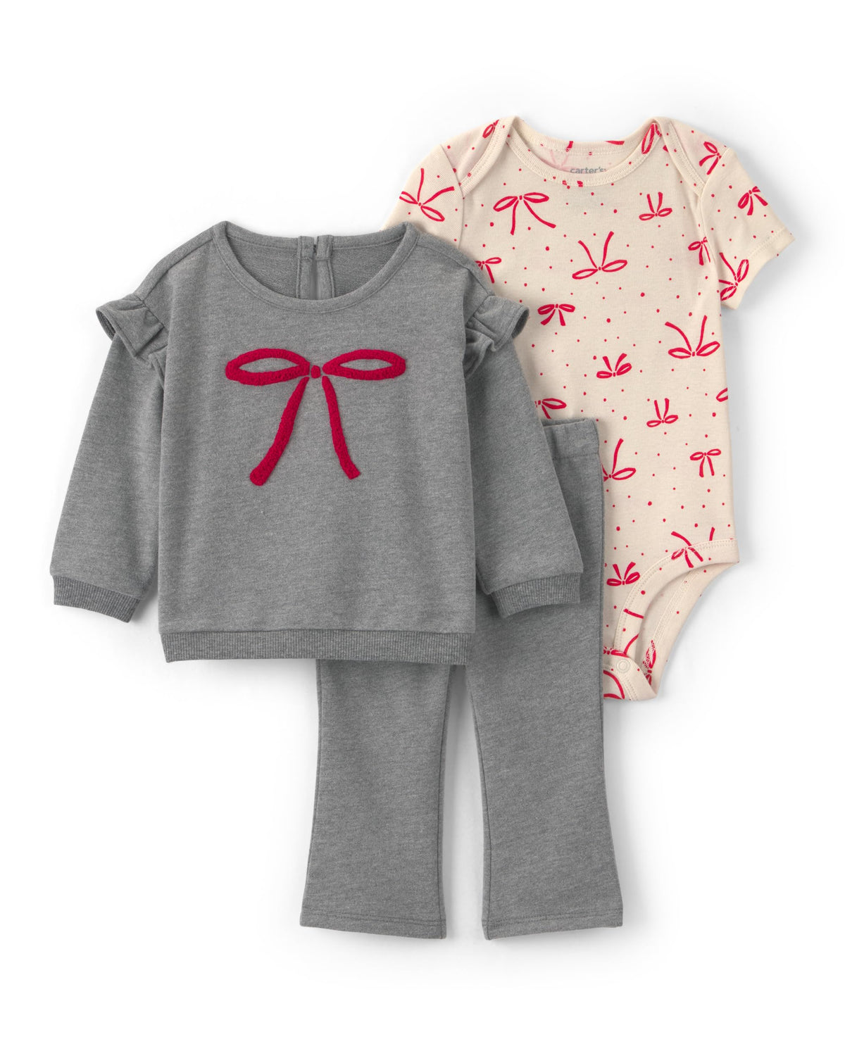Carter's Baby Girls' 3-piece Bodysuit Pant Sets
