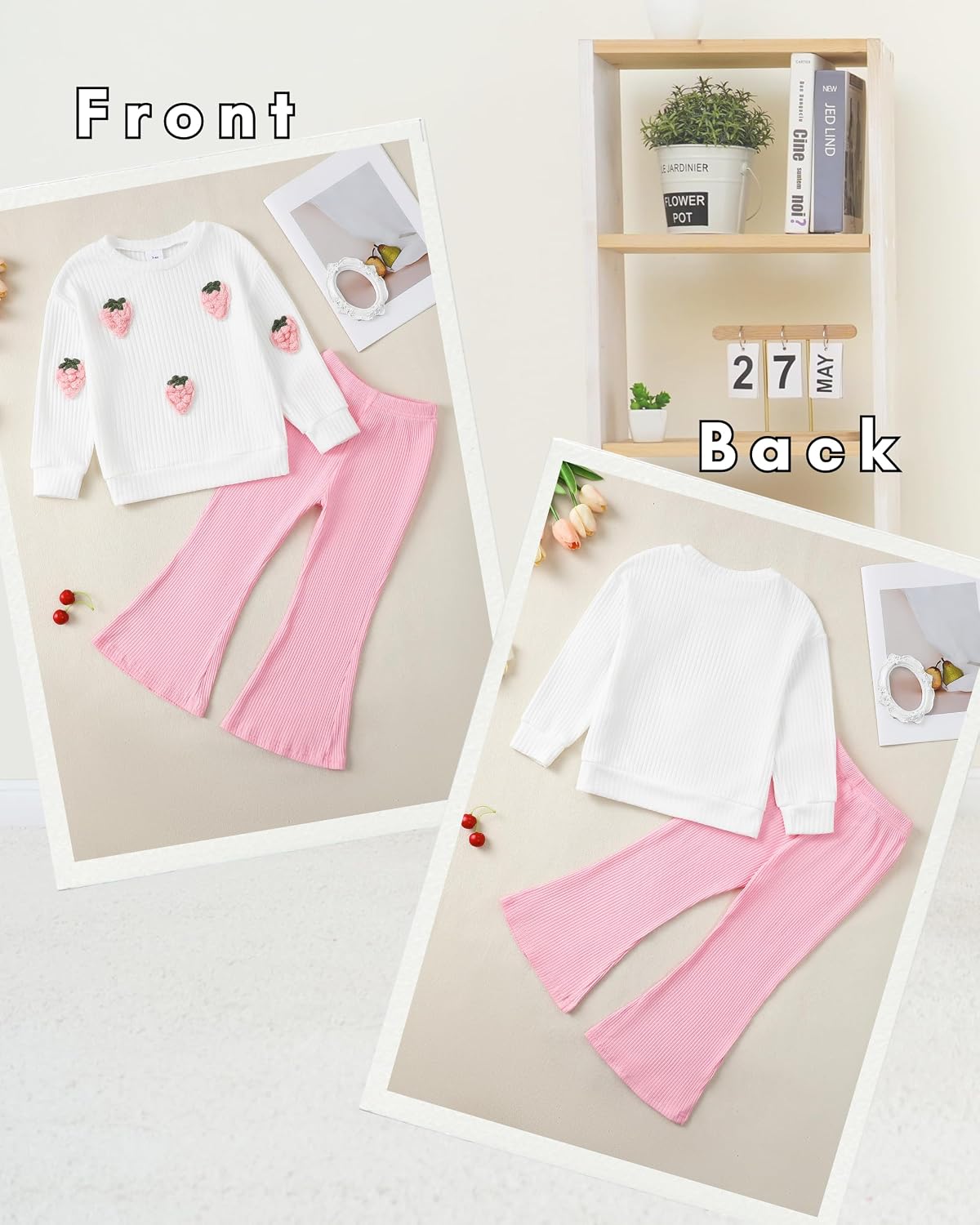 SODLON Girls Clothes Kids Winter Outfits Little Girl Clothing Sets 3-8Y