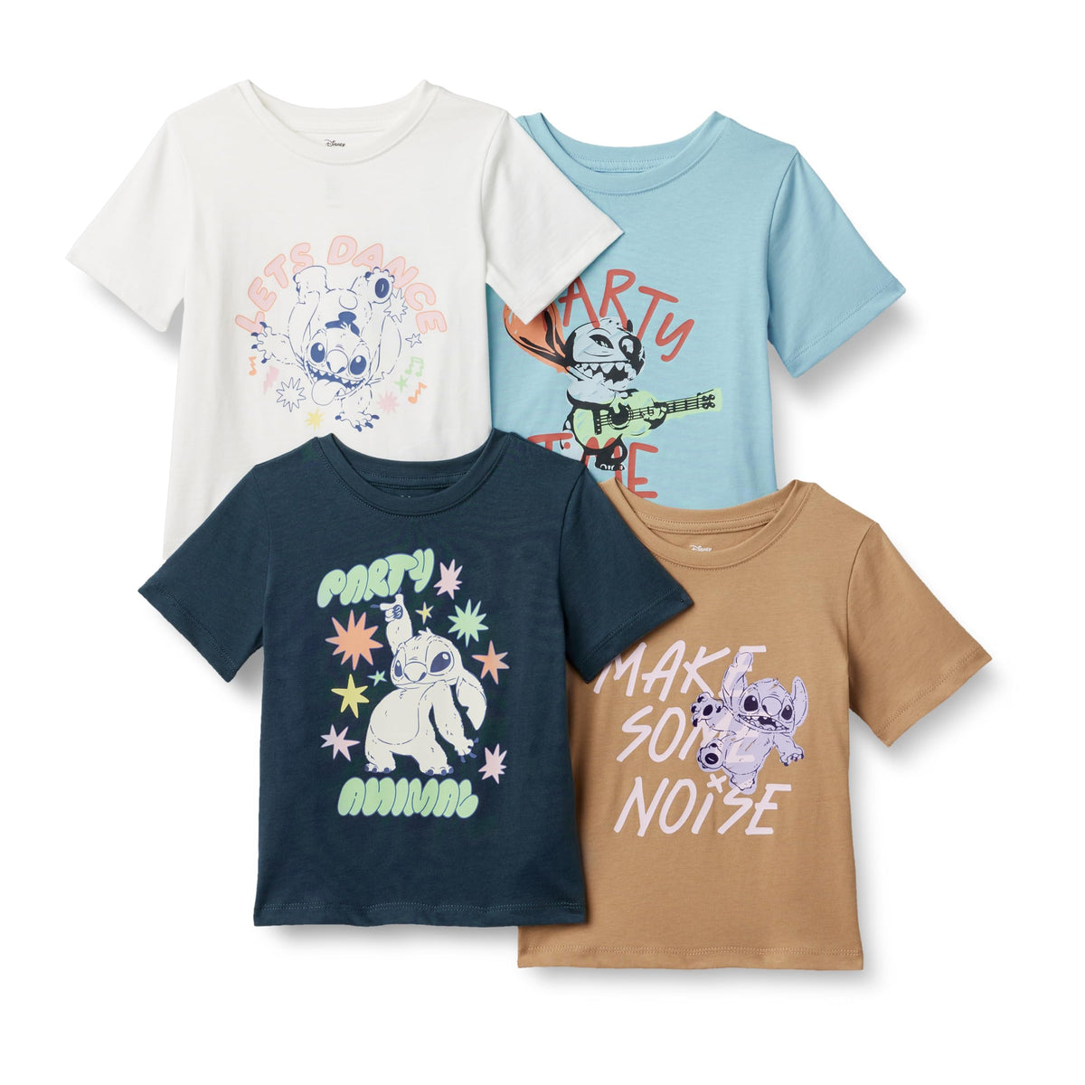 Amazon Essentials Boys and Toddlers' Short-Sleeve T-Shirts, Pack of 4