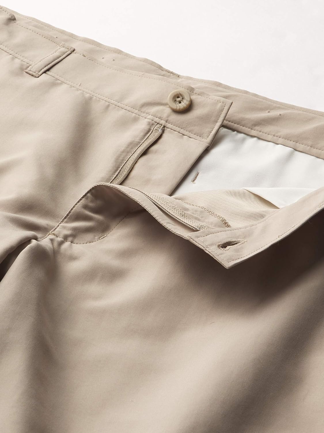Nautica Boys' School Uniform Performance Khaki Shorts, Moisture Wicking