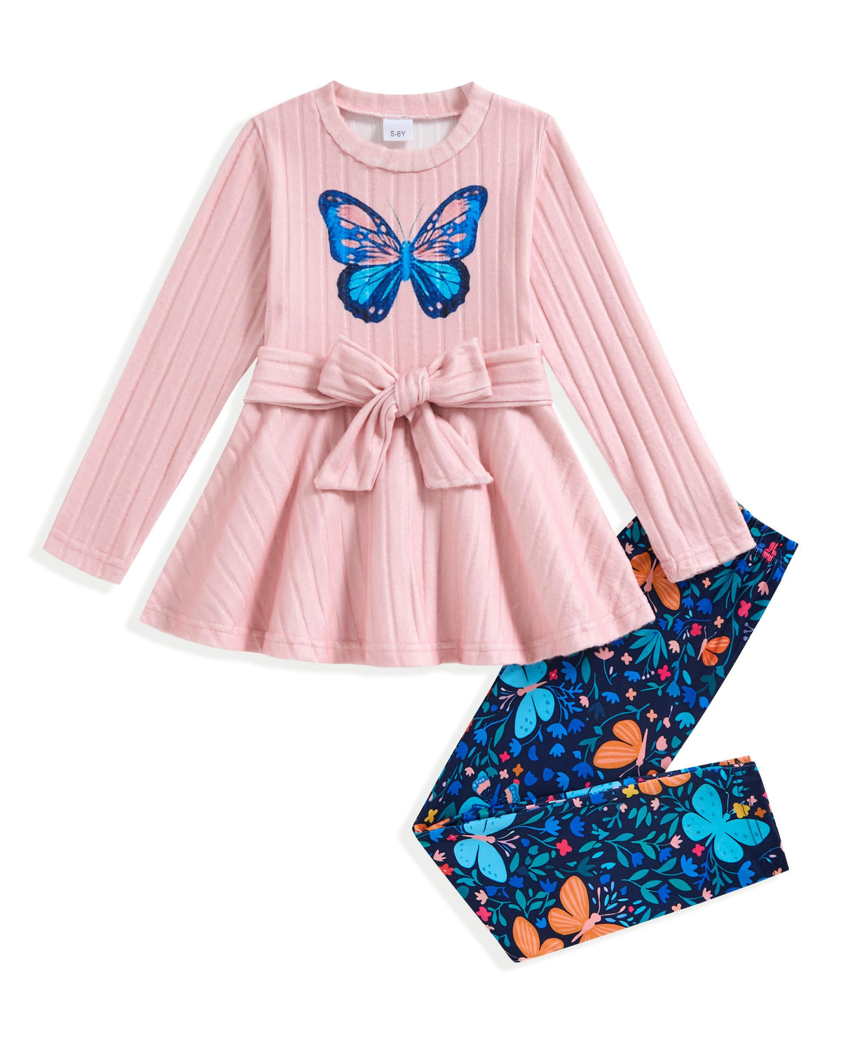 Toddler Girl Clothes Color Block Fall 2 Piece Outfit for Girls