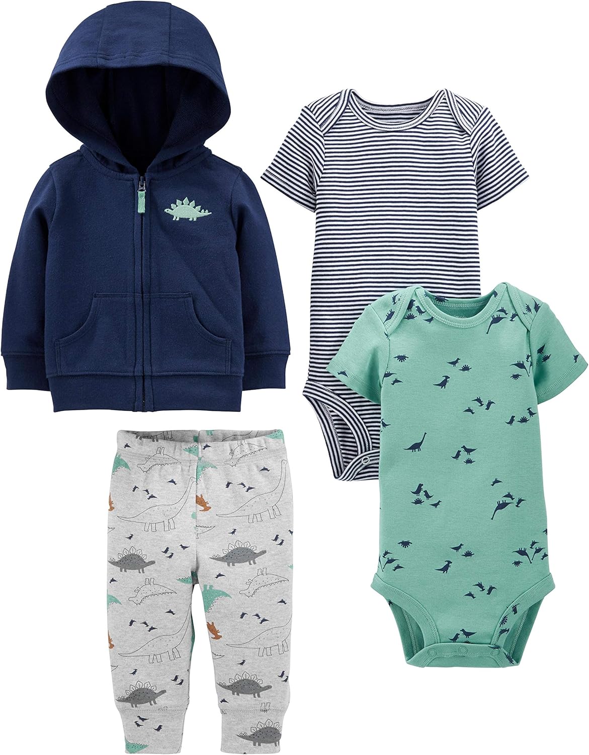 Simple Joys by Carter's Baby Boys 4-piece Jacket, Pant, and Bodysuit Set