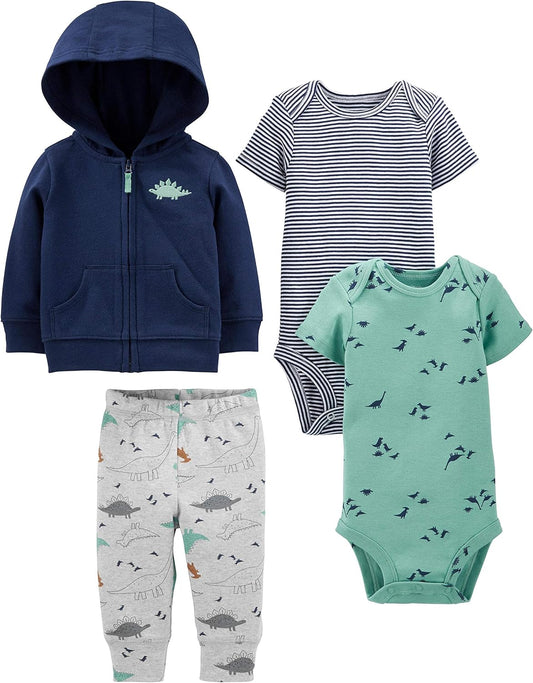 Simple Joys by Carter's Baby Boys 4-piece Jacket, Pant, and Bodysuit Set