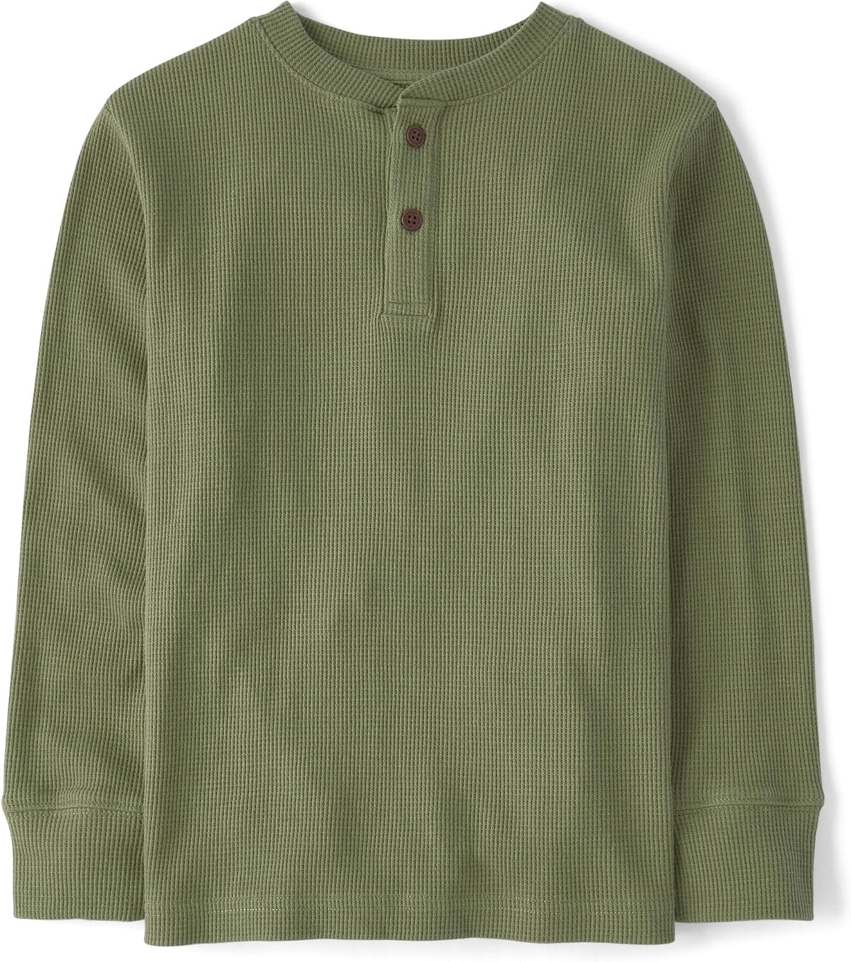 The Children's Place boys Long Sleeve Thermal Henley Shirt