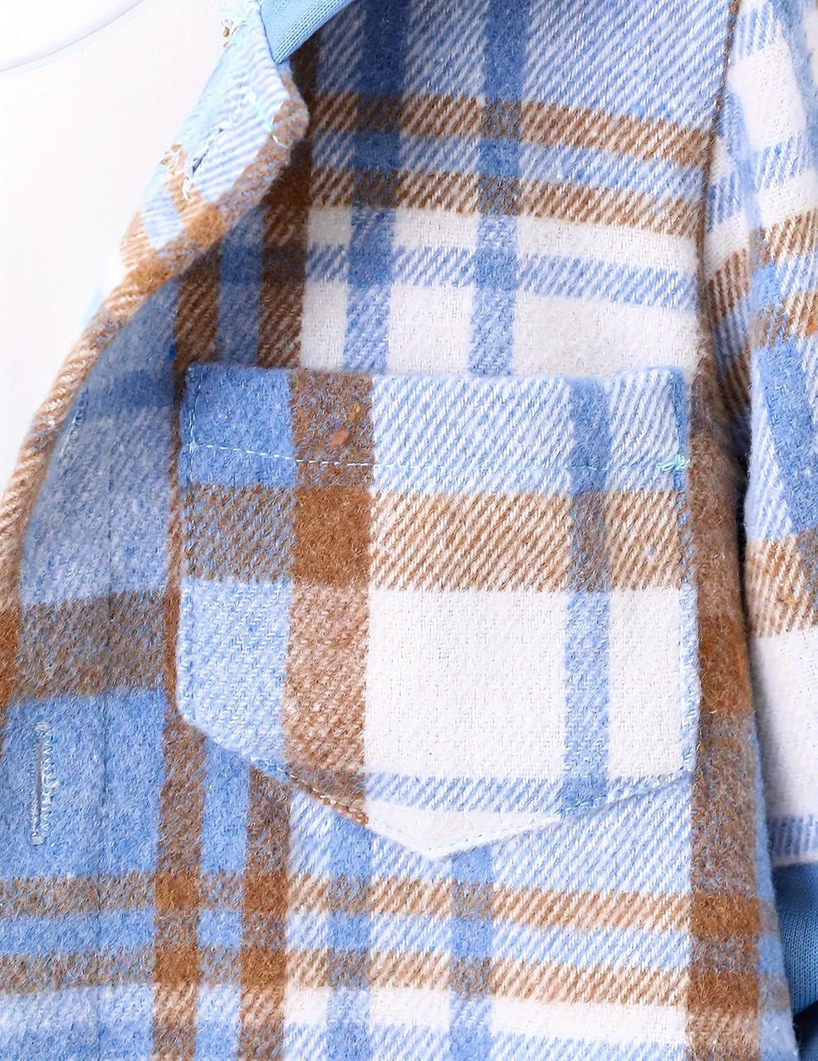 2Pcs Kids Boys Flannel Plaid Shirt Tops Pants Set Hoodie Sweatsuit for Fall Winter Spring Outfits 4-12 Years