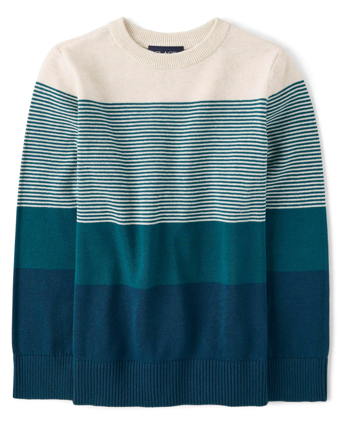 The Children's Place Boys Long Sleeve Crew Neck Pullover Sweater