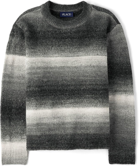 The Children's Place Boys Long Sleeve Crew Neck Pullover Sweater