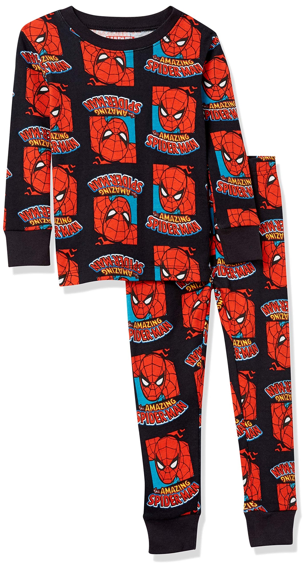 Amazon Essentials Disney | Marvel | Star Wars Boys and Toddlers' Snug-Fit Cotton Pajamas Sleepwear Sets for Toddler