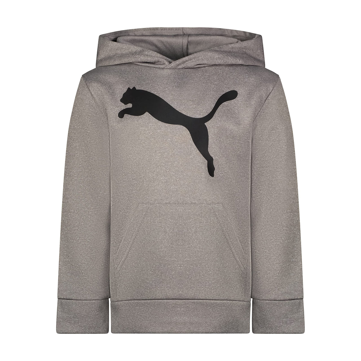 PUMA Boys' Logo Pullover Hoodie, Fleece Sweatshirt, Large Front Pocket