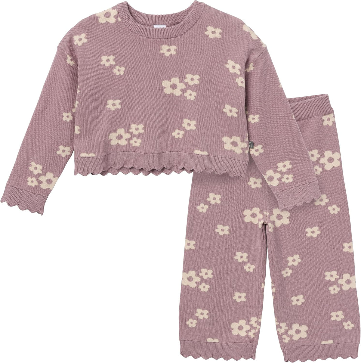 Modern Moments by Gerber Baby Girls Jacquard 2 Piece Sweater Set
