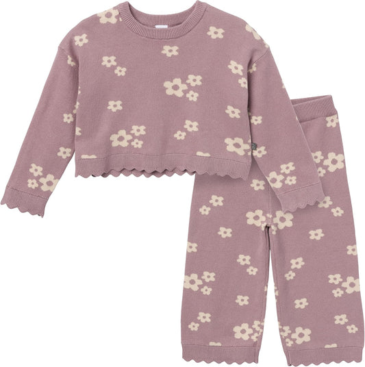 Modern Moments by Gerber Baby Girls Jacquard 2 Piece Sweater Set