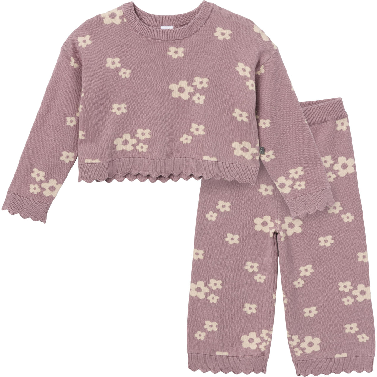 Modern Moments by Gerber Baby Girls Jacquard 2 Piece Sweater Set
