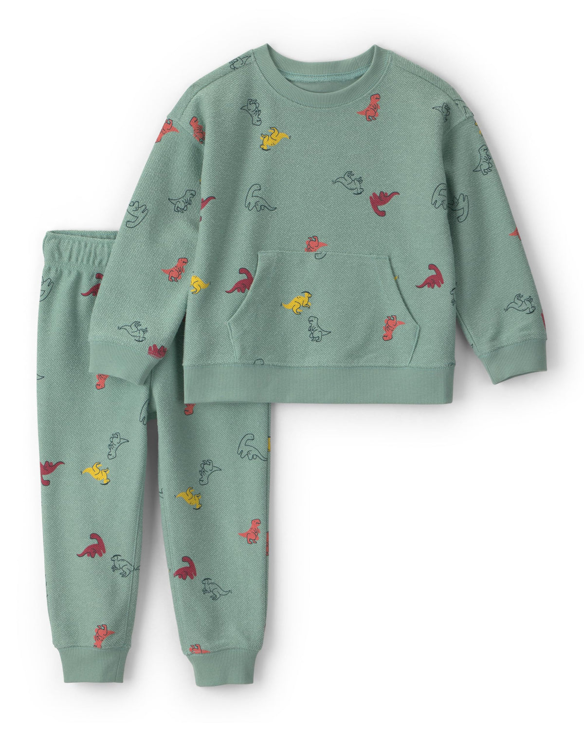 Carter's Baby Boys' 2-piece Pant Set Navy Blue Grey Little Champ Print