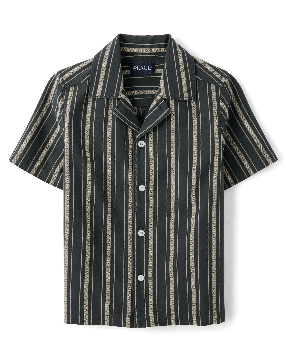 The Children's Place boys Short Sleeve Button Up Shirt