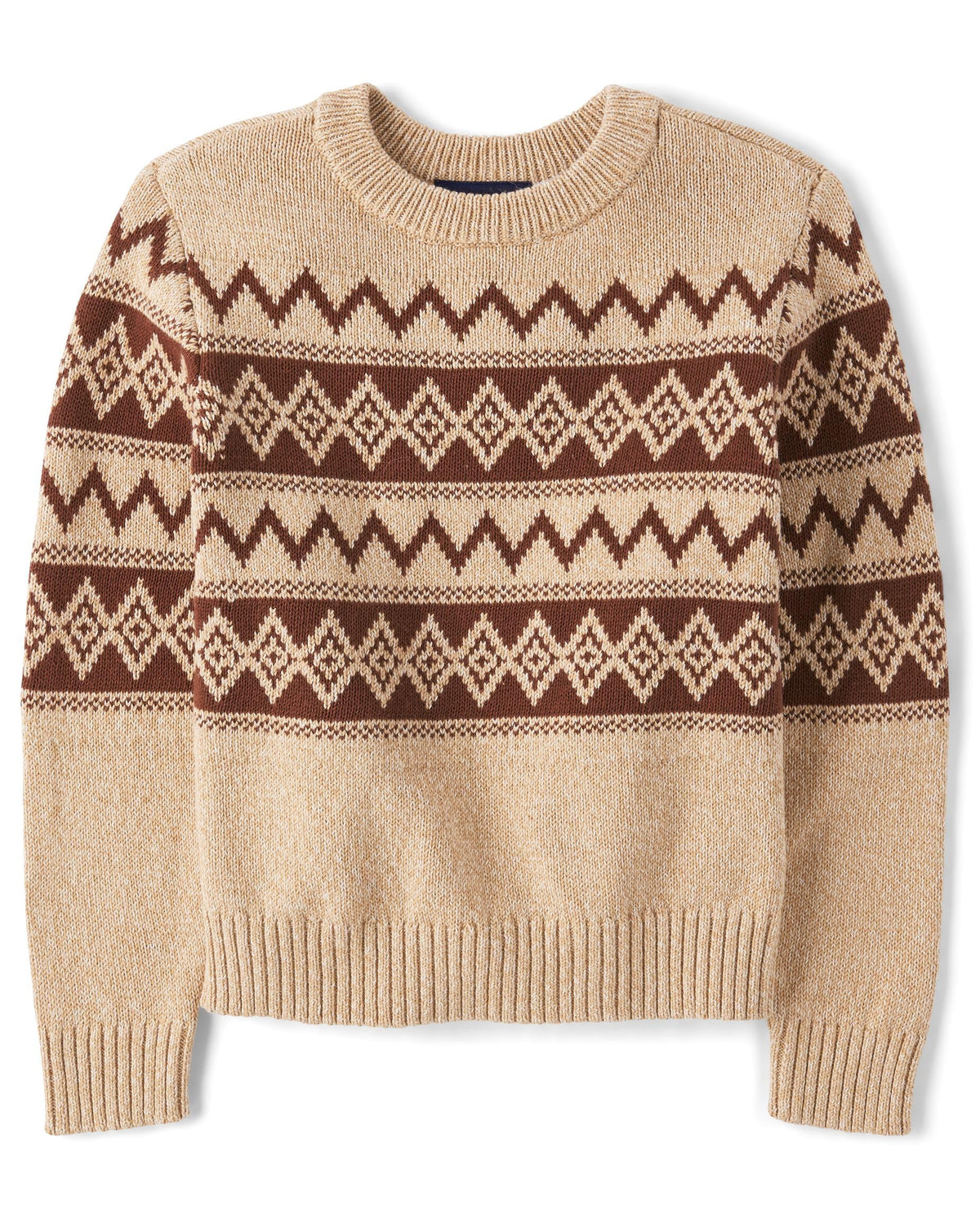 The Children's Place Boys Long Sleeve Crew Neck Pullover Sweater