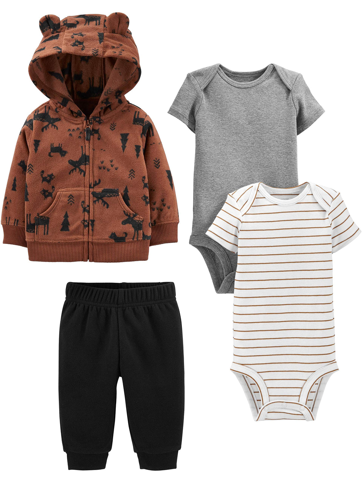 Simple Joys by Carter's Baby Boys 4-piece Jacket, Pant, and Bodysuit Set