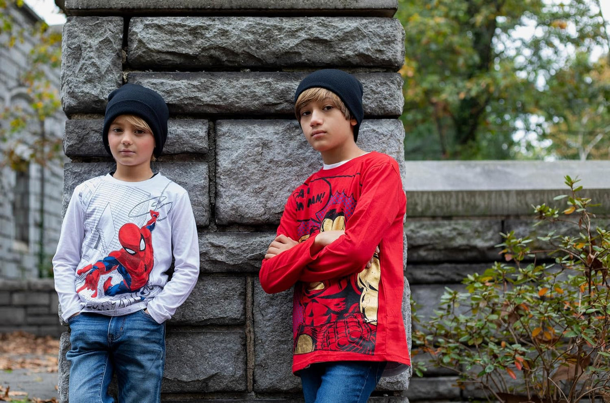 Marvel Spider-Man Boys' 2-Pack Long Sleeve T-Shirts Toddler to Big Kid