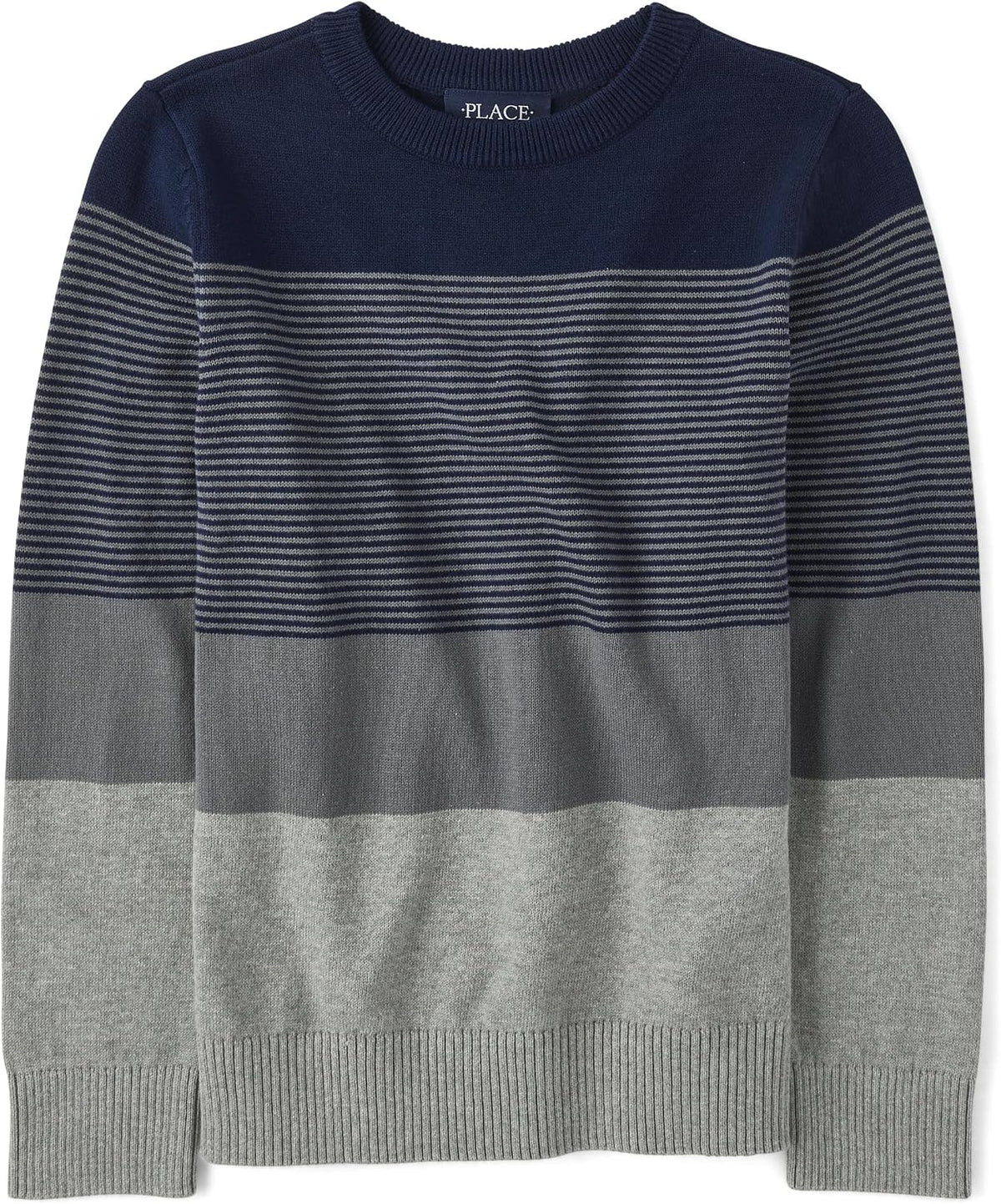 The Children's Place Boys Long Sleeve Crew Neck Pullover Sweater