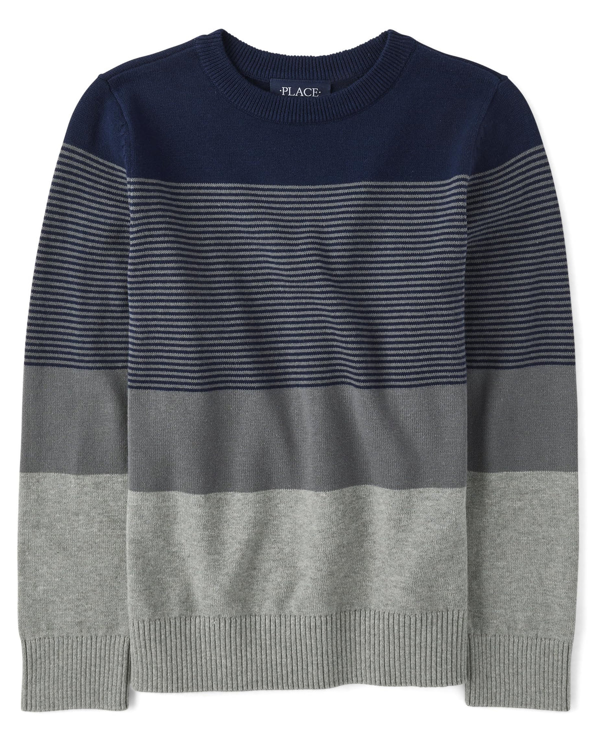The Children's Place Boys Long Sleeve Crew Neck Pullover Sweater