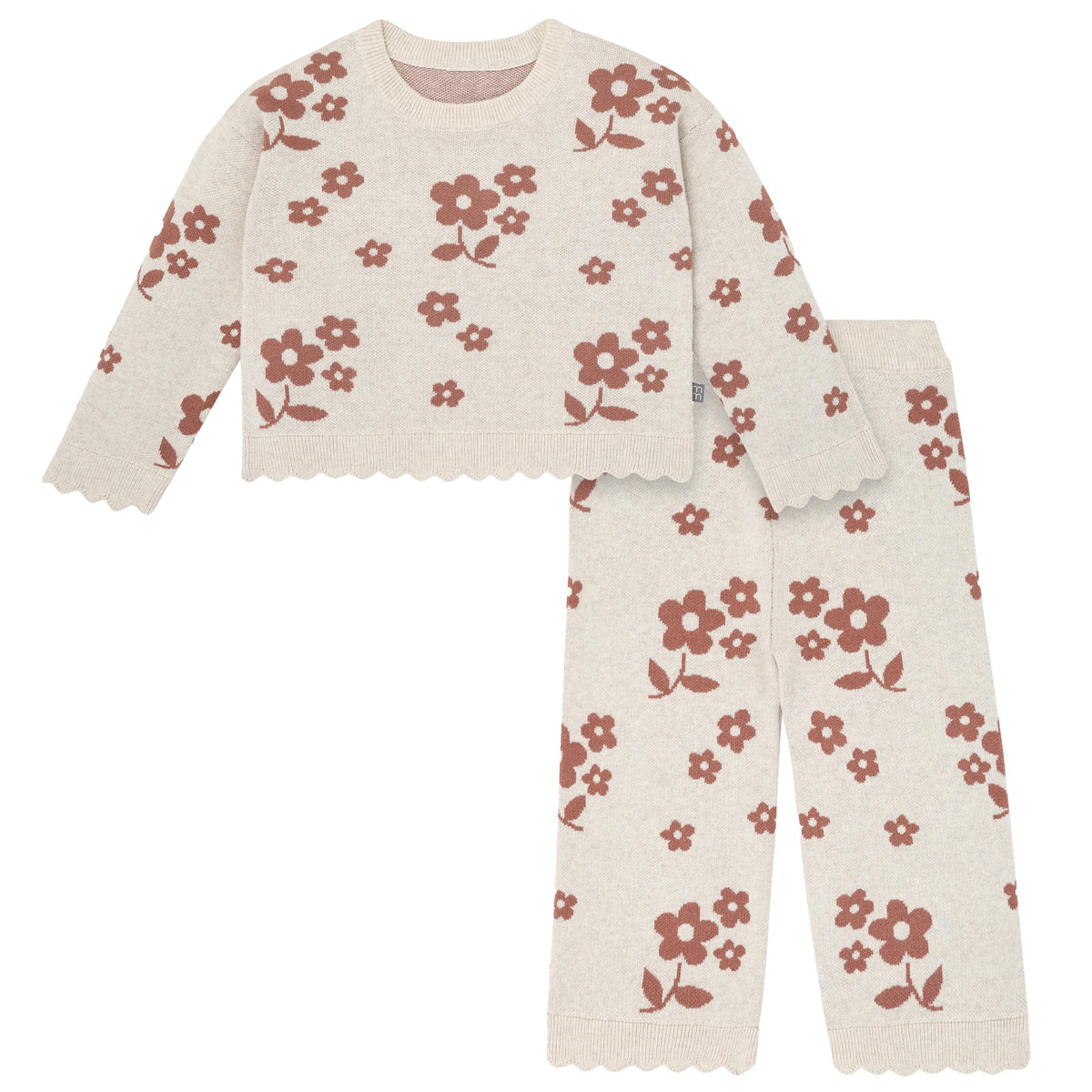 Modern Moments by Gerber Baby Girls Jacquard 2 Piece Sweater Set