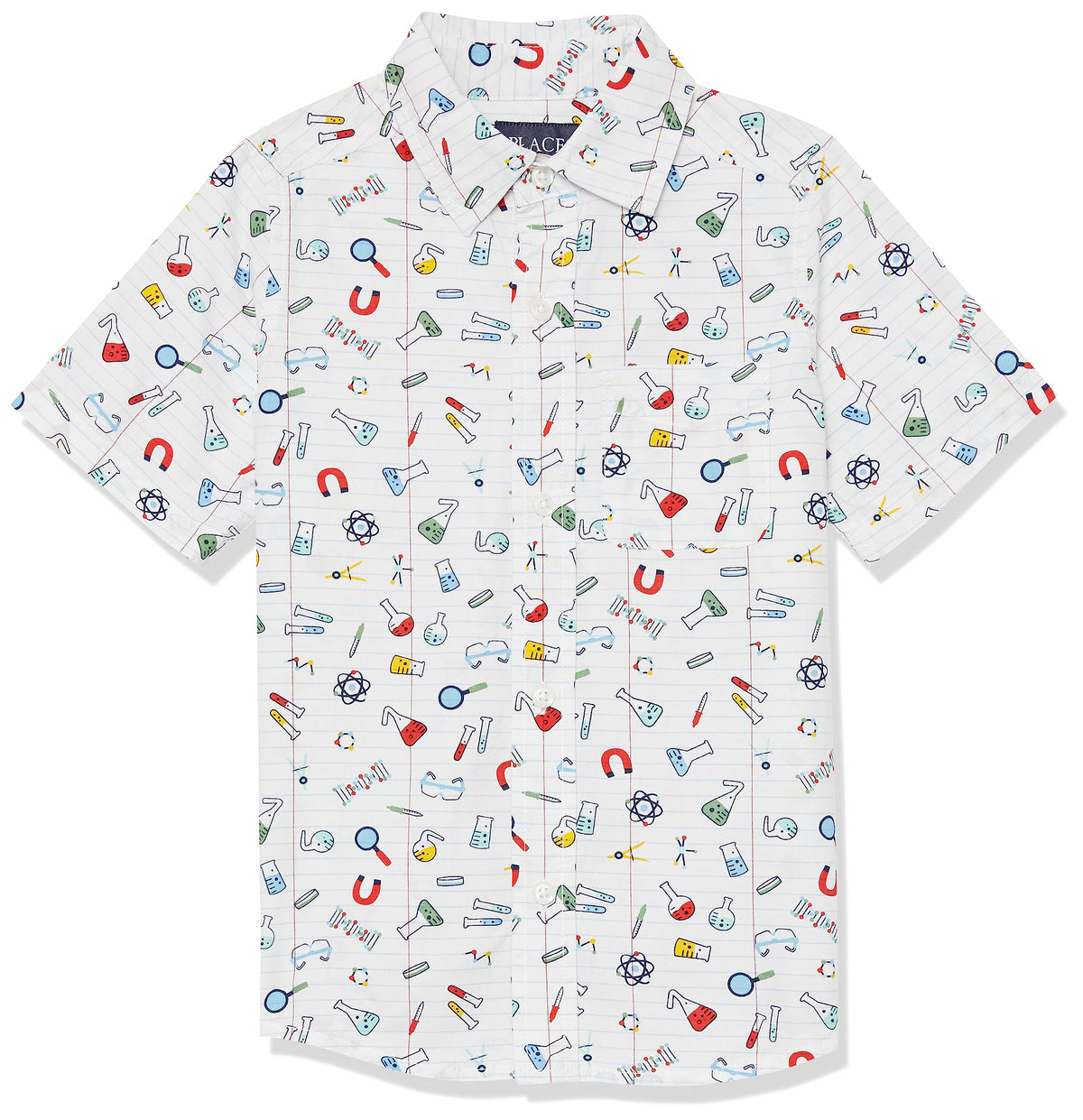 The Children's Place boys Short Sleeve Button Up Shirt