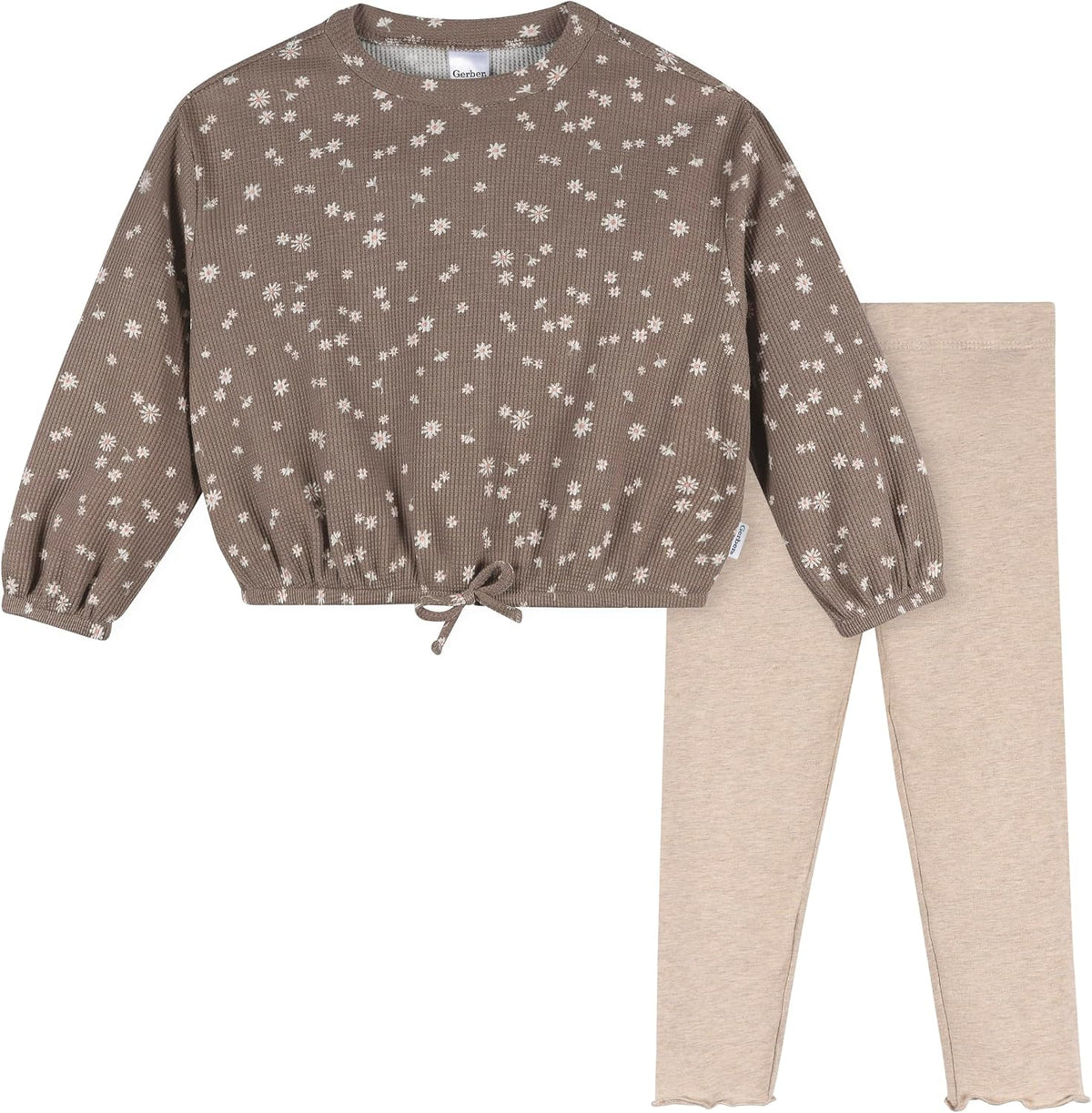 Gerber Baby Girls' 2-piece Long Sleeve Top and Legging Set