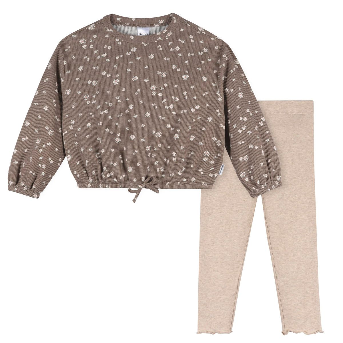 Gerber Baby Girls' 2-piece Long Sleeve Top and Legging Set