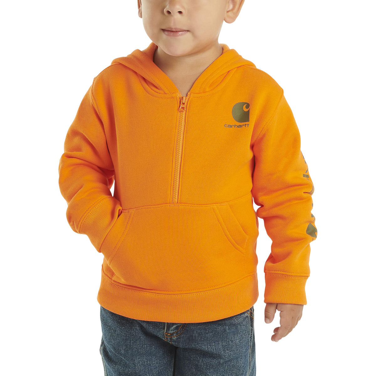 Carhartt Kid's CA6273 Long-Sleeve Half-Zip Sweatshirt - Boys