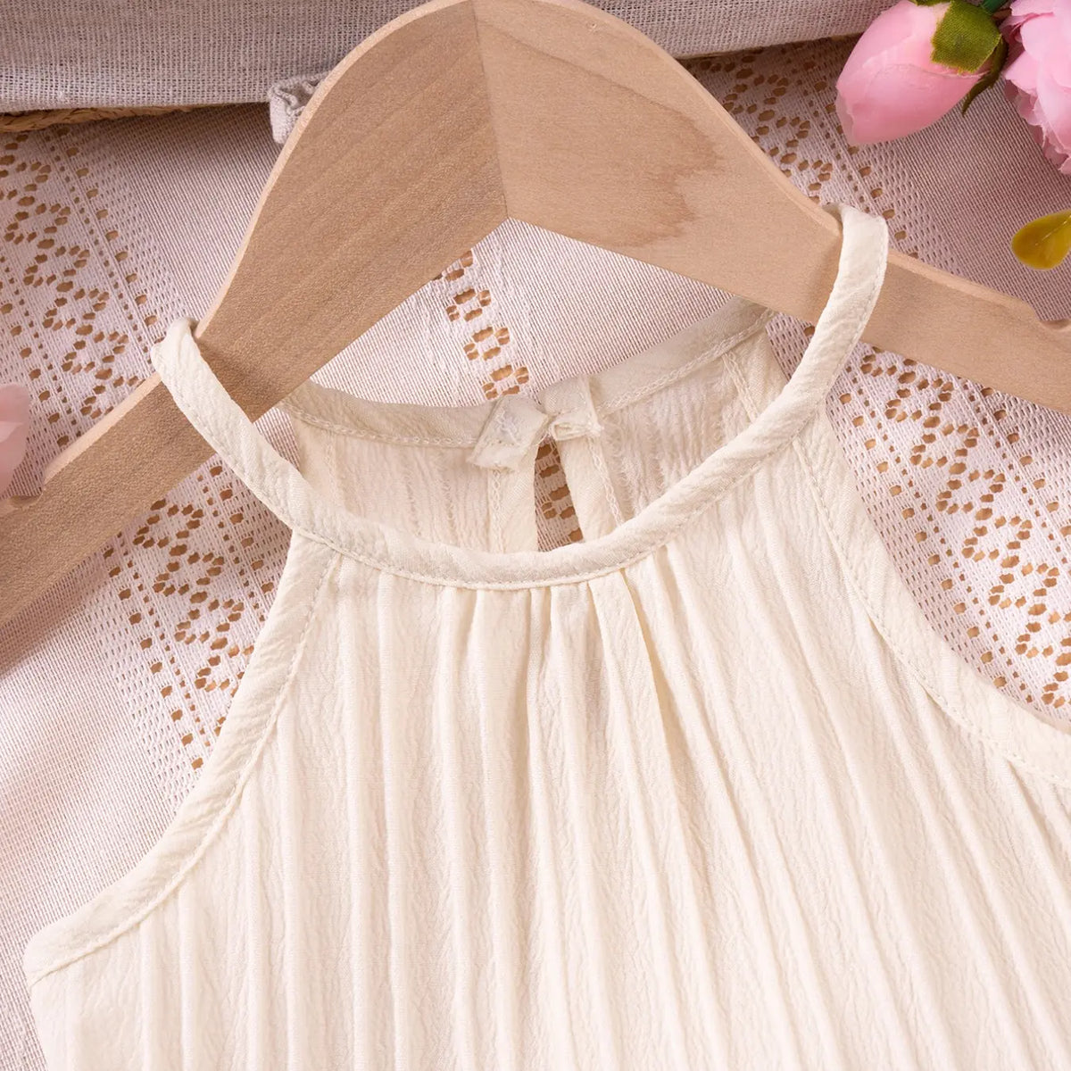 2pcs Girls Summer Fashion Sleeveless Casual Top Pure Color Shorts Comfortable Two-Piece Kids Clothing Clothes Kids