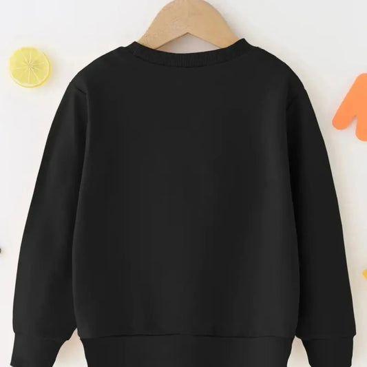 Girls' Casual Fashion Set, Round Neck Sweatshirt & Pants, Letter Print Design, Spring & Fall Wear, Perfect for Daily Activities, Clothes Sets