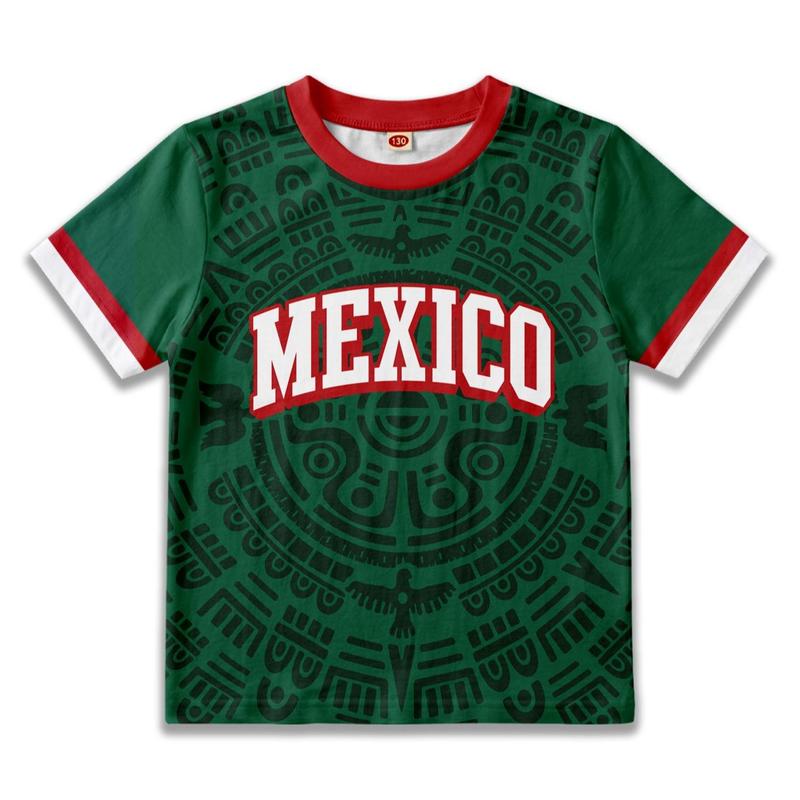 Kids Soccer T-shirt Boys Girls Summer Tee Sport Fans Casual Top Country Graphic Print Tshirt Graphic Printed Tees Cool Graphic Tee